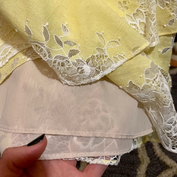 Yellow lace blouse - Picture 3 of 6